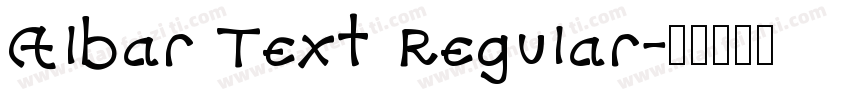 Albar Text Regular字体转换